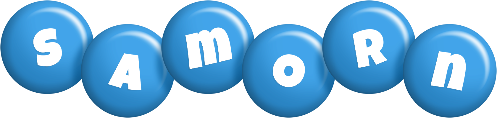 Samorn candy-blue logo