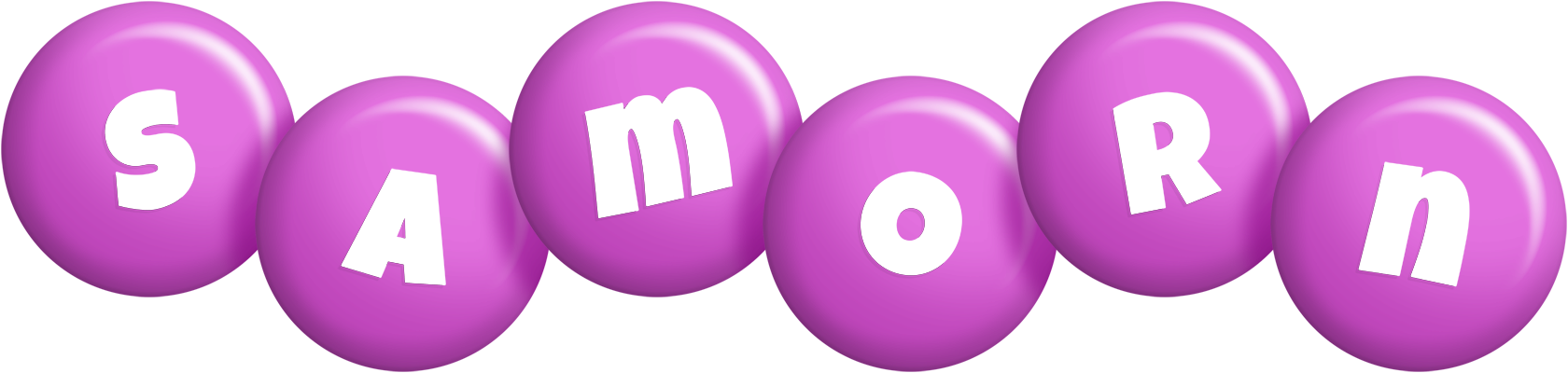 Samorn candy-purple logo