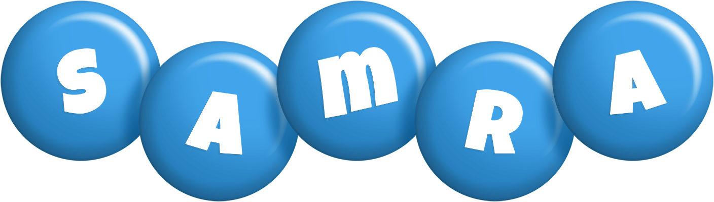 Samra candy-blue logo