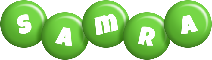 Samra candy-green logo