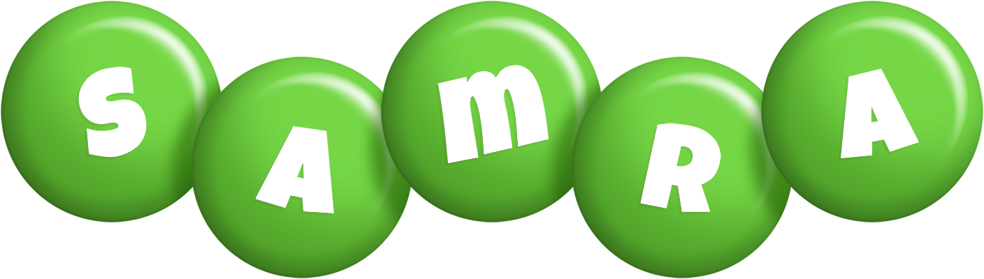 Samra candy-green logo