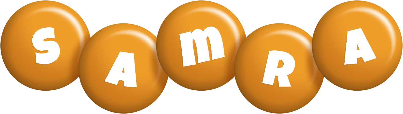 Samra candy-orange logo