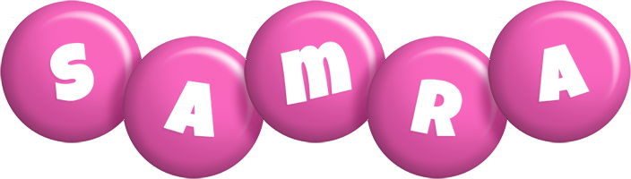 Samra candy-pink logo