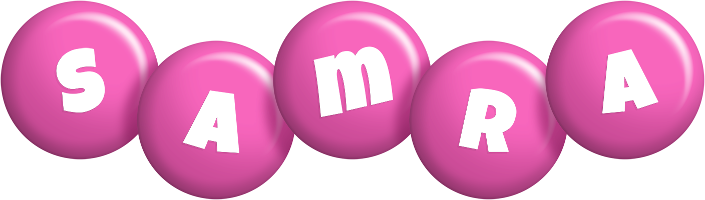 Samra candy-pink logo
