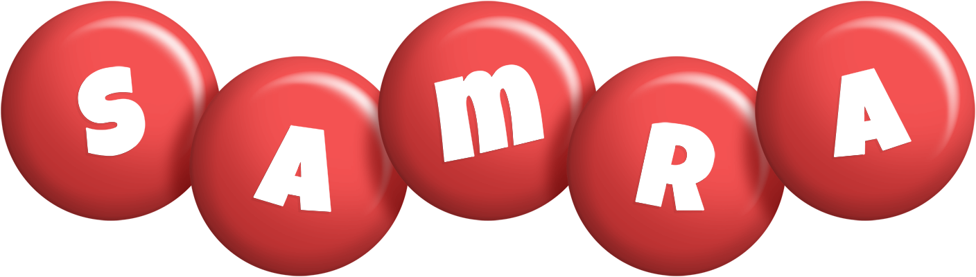 Samra candy-red logo