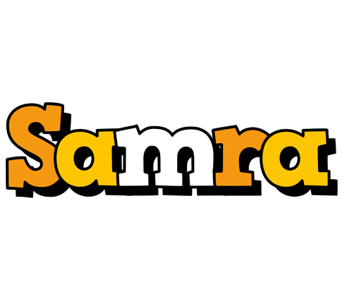 Samra cartoon logo