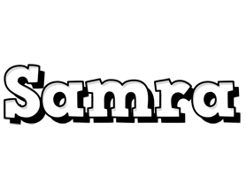 Samra snowing logo