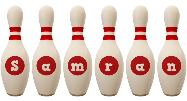 Samran bowling-pin logo