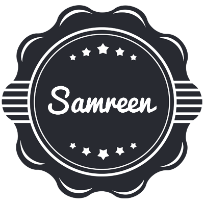 Samreen badge logo