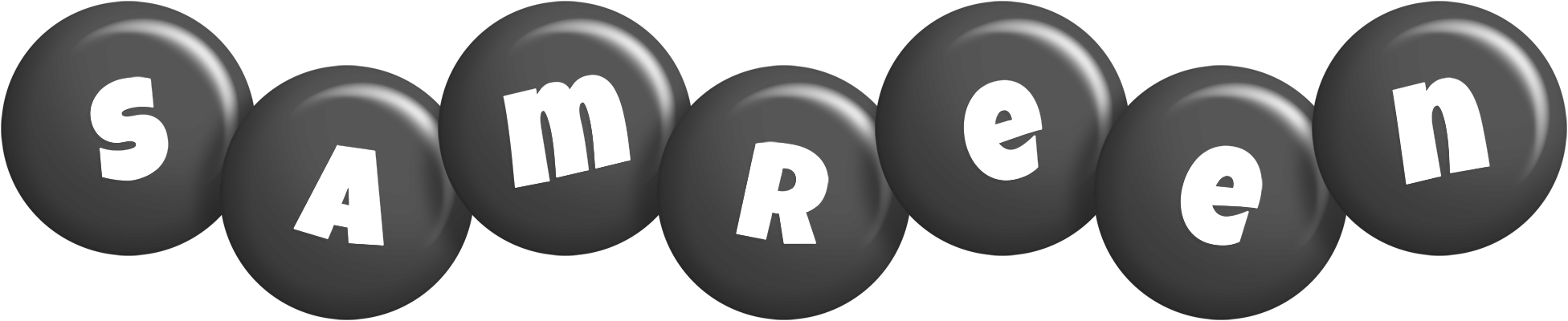 Samreen candy-black logo