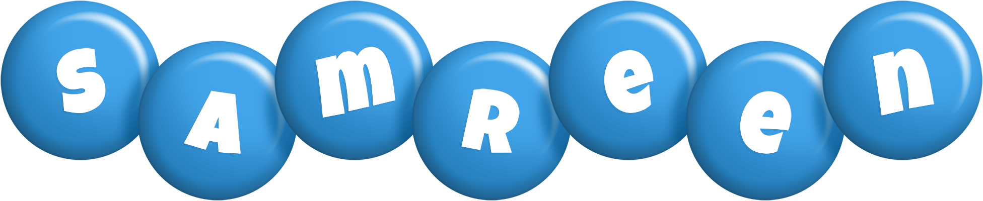 Samreen candy-blue logo