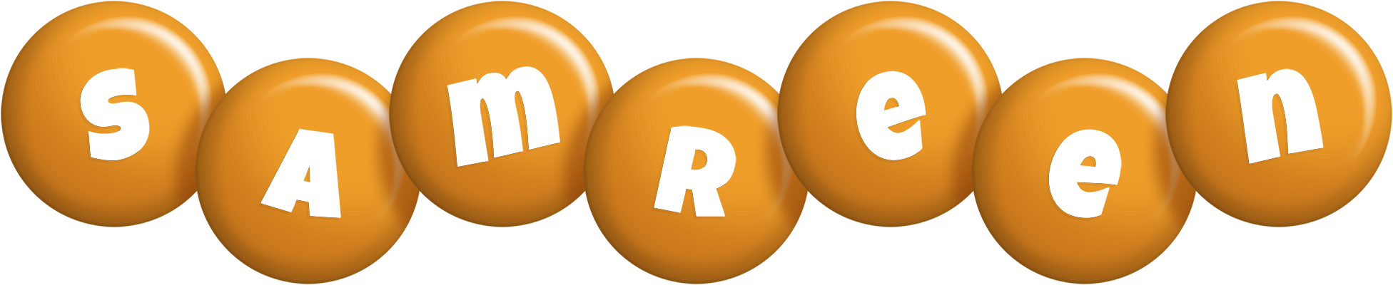 Samreen candy-orange logo