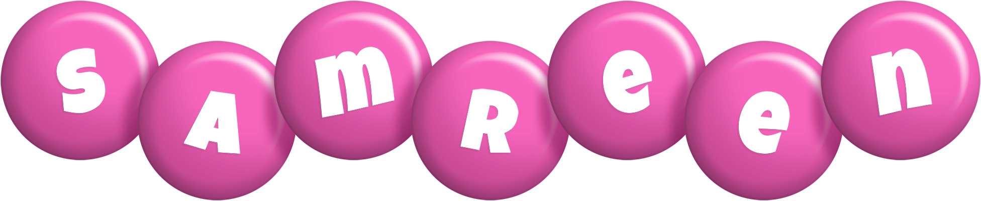 Samreen candy-pink logo