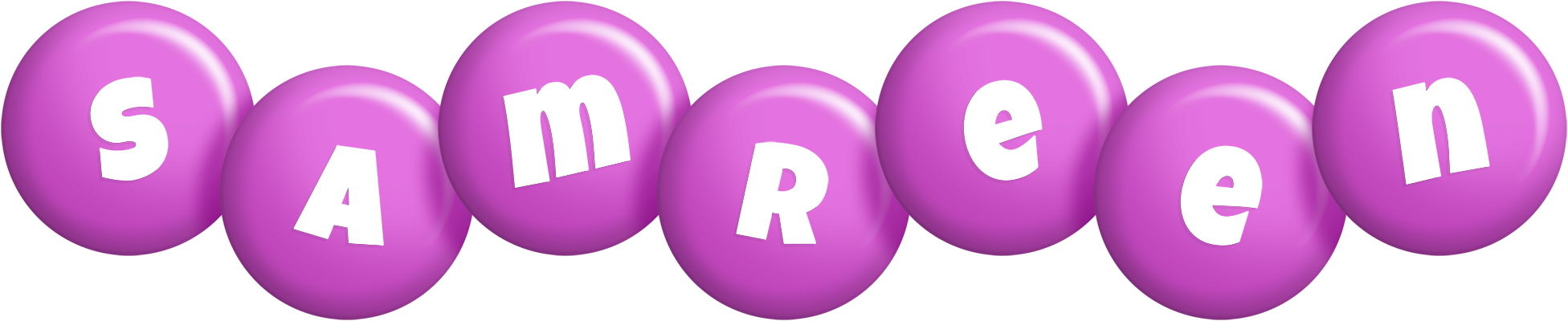 Samreen candy-purple logo