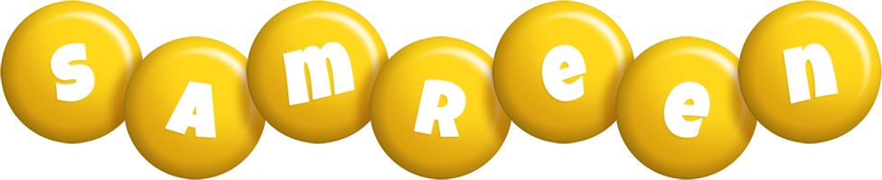 Samreen candy-yellow logo