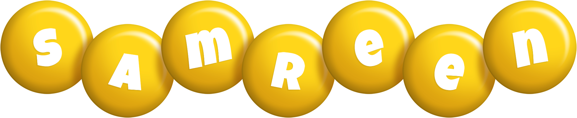 Samreen candy-yellow logo