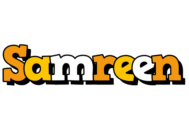 Samreen cartoon logo