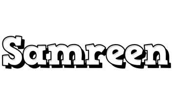 Samreen snowing logo