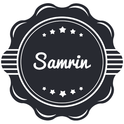 Samrin badge logo