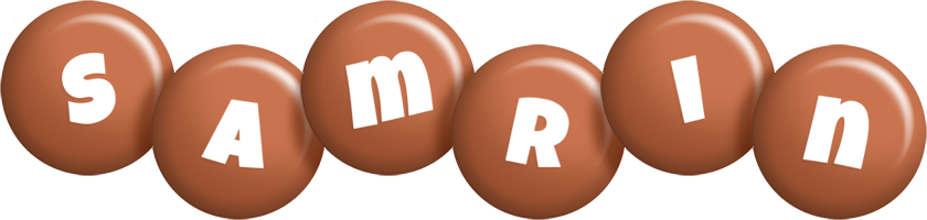 Samrin candy-brown logo