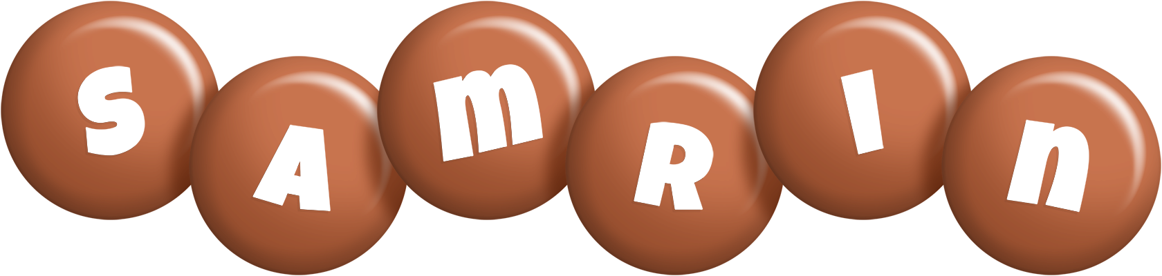 Samrin candy-brown logo