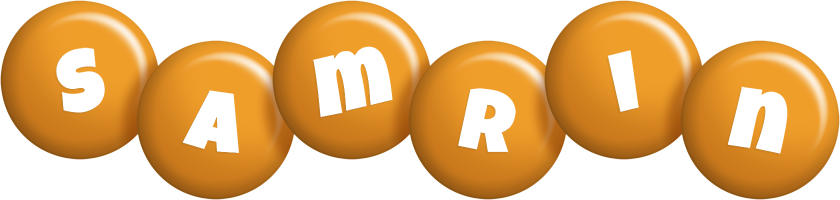 Samrin candy-orange logo