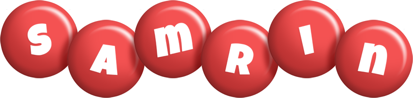 Samrin candy-red logo