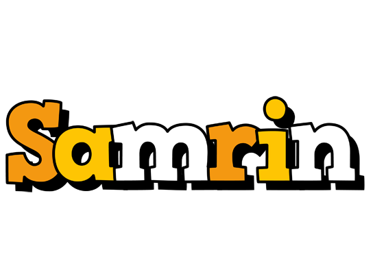 Samrin cartoon logo
