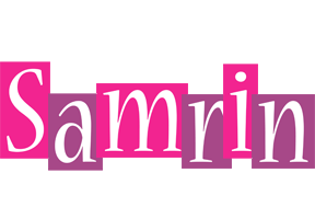 Samrin whine logo