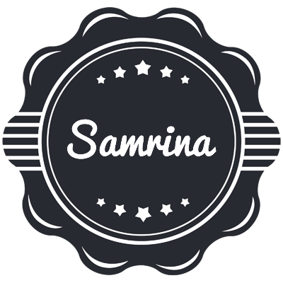 Samrina badge logo