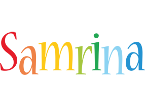 Samrina birthday logo