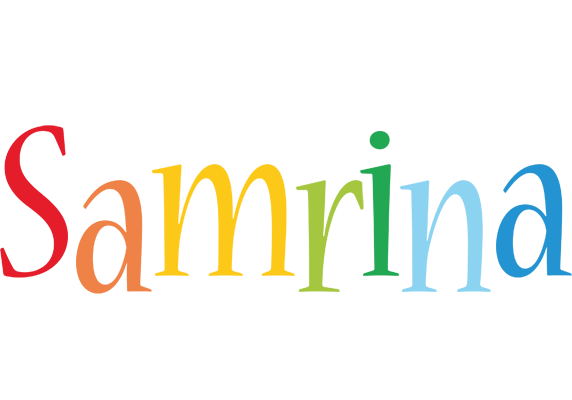 Samrina birthday logo