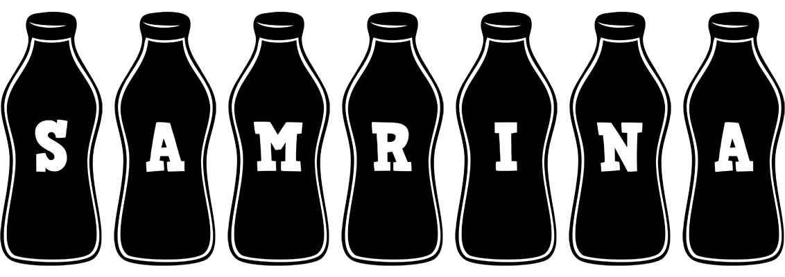Samrina bottle logo