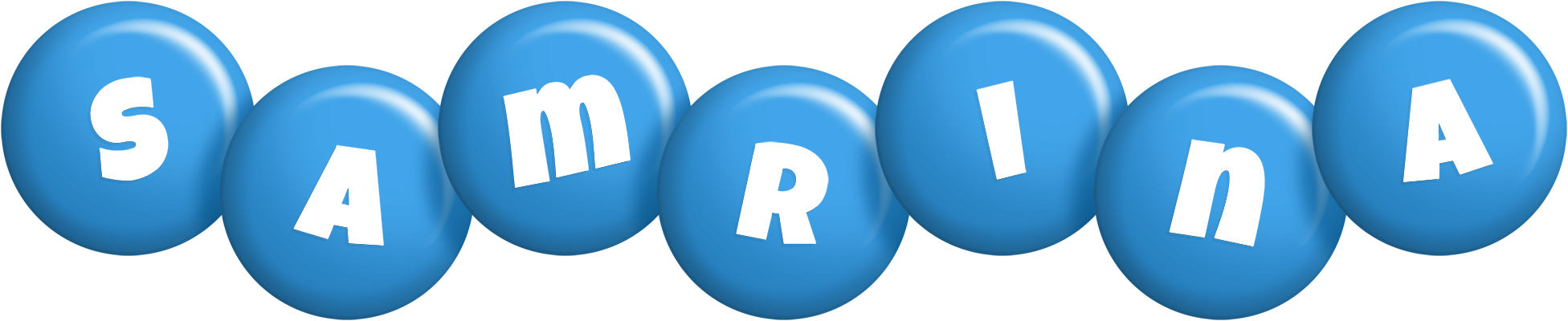 Samrina candy-blue logo