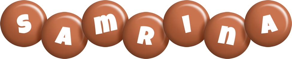 Samrina candy-brown logo