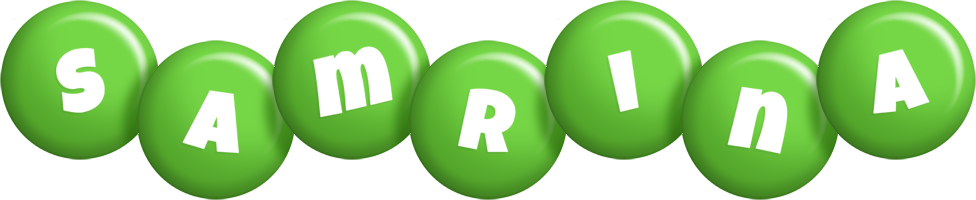 Samrina candy-green logo