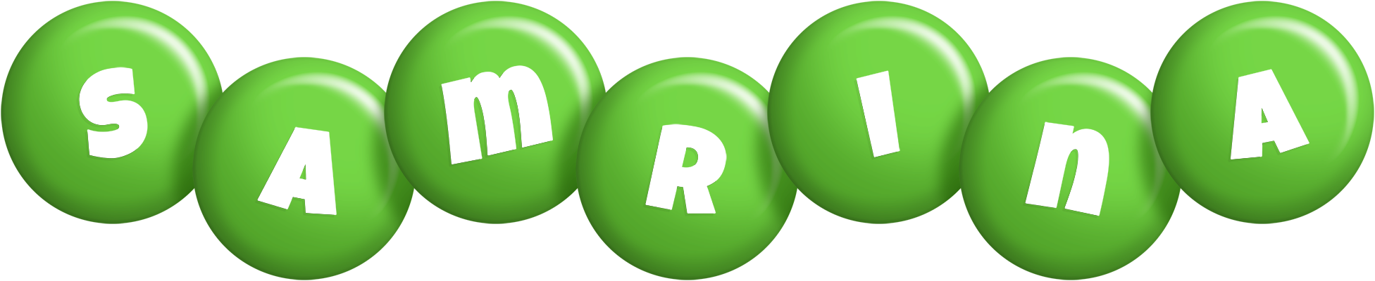 Samrina candy-green logo