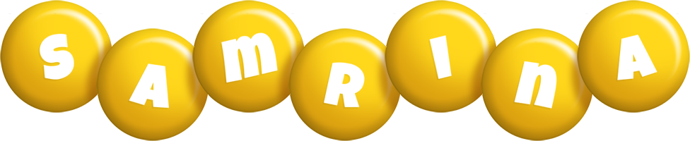 Samrina candy-yellow logo