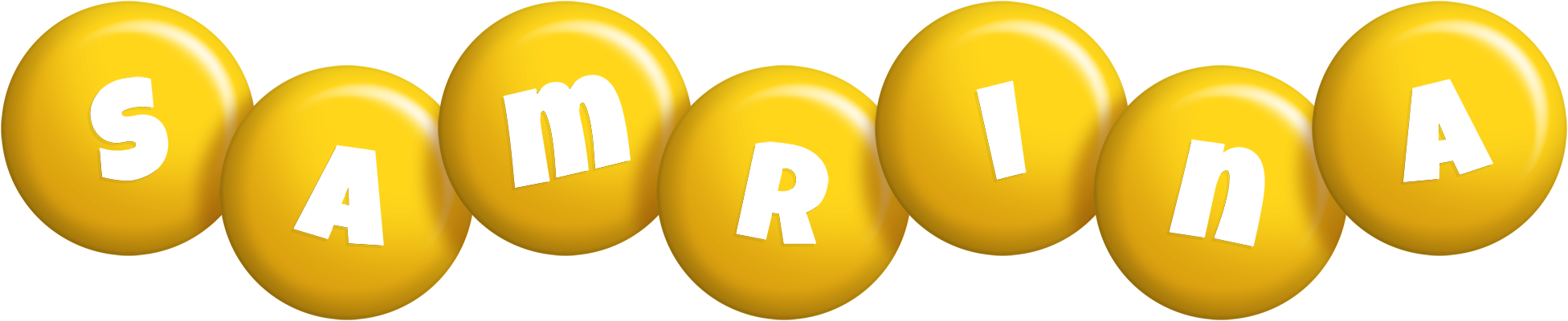 Samrina candy-yellow logo