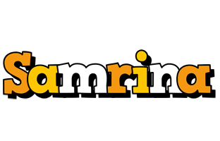 Samrina cartoon logo