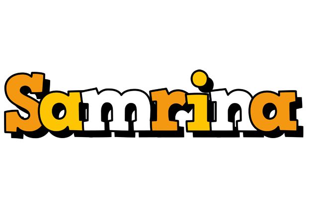 Samrina cartoon logo
