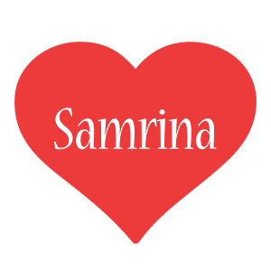 Samrina love logo