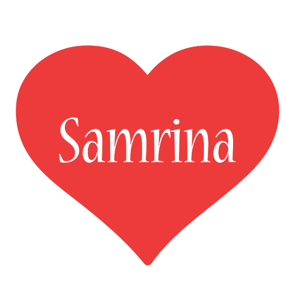 Samrina love logo