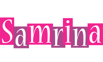 Samrina whine logo