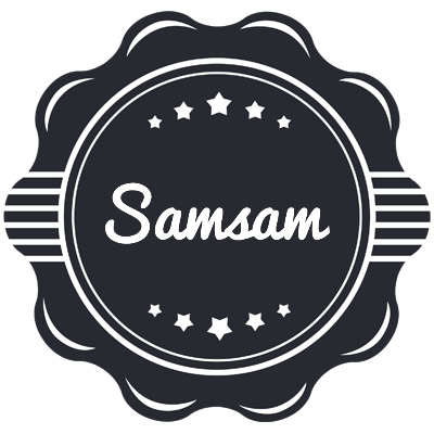 Samsam badge logo