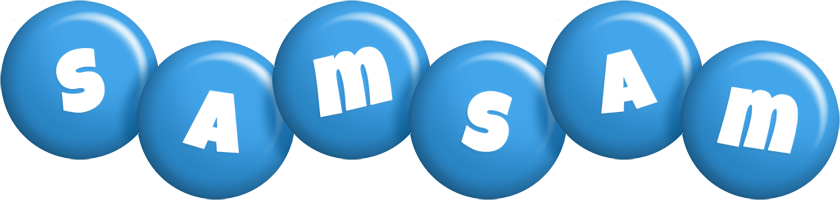 Samsam candy-blue logo