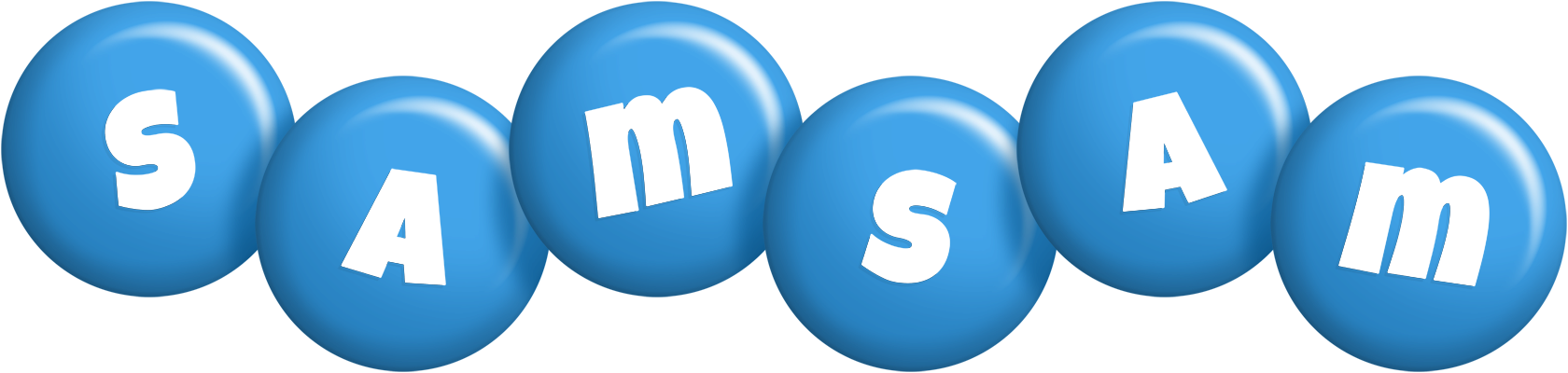 Samsam candy-blue logo