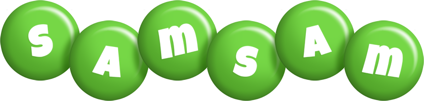 Samsam candy-green logo