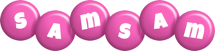 Samsam candy-pink logo