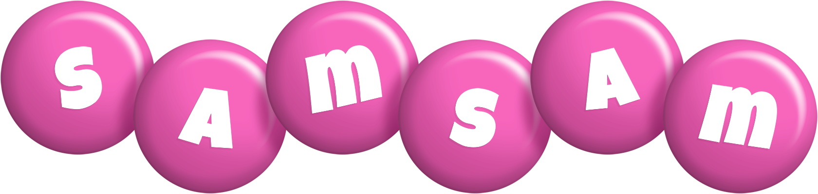 Samsam candy-pink logo